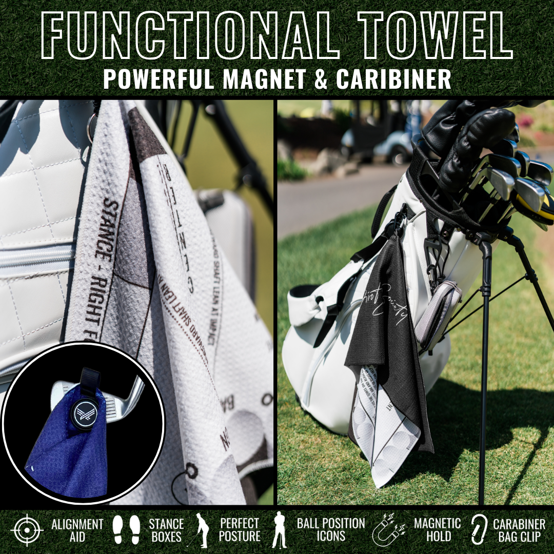 Savvy Setup Training Aid Golf Towel: Effortlessly Improve Your Game On The First Swing