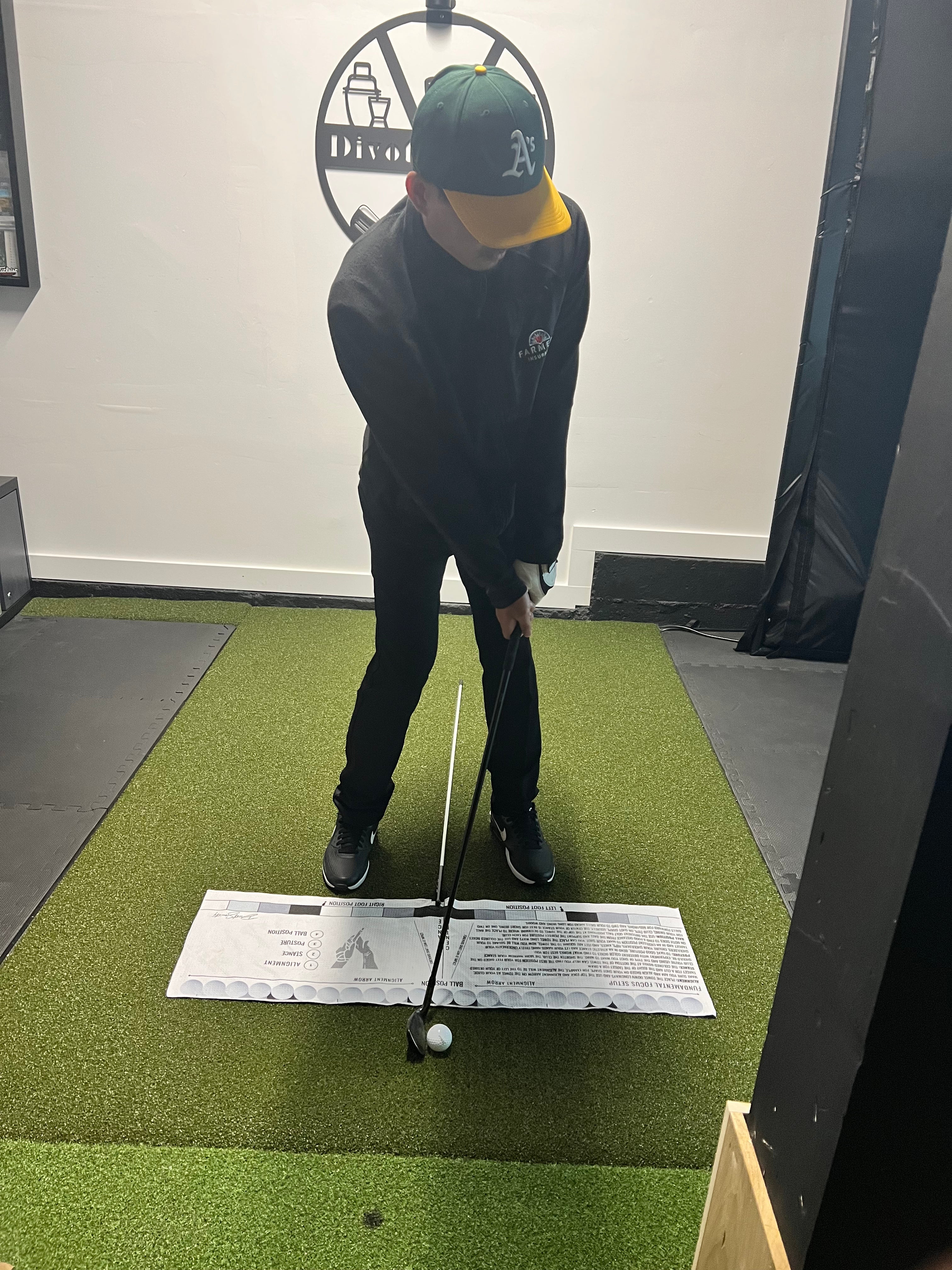 Vin indoors using the savvy setup, all year round training