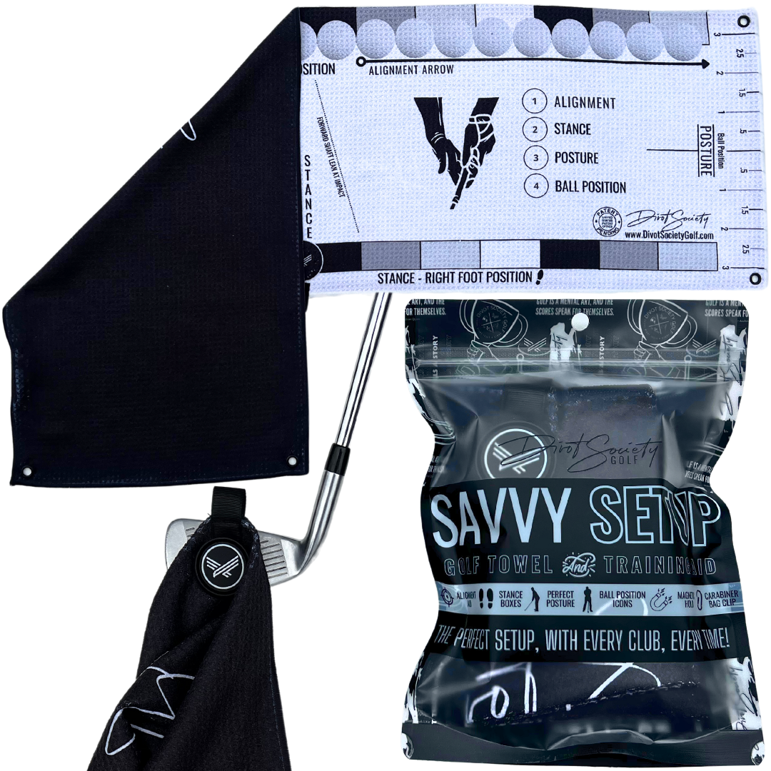 Savvy Setup Training Aid Golf Towel: Effortlessly Improve Your Game On The First Swing