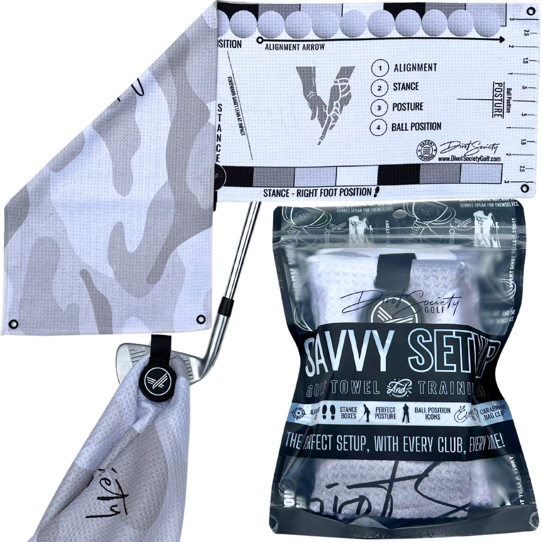 Savvy Setup Training Aid Golf Towel: Effortlessly Improve Your Game On The First Swing