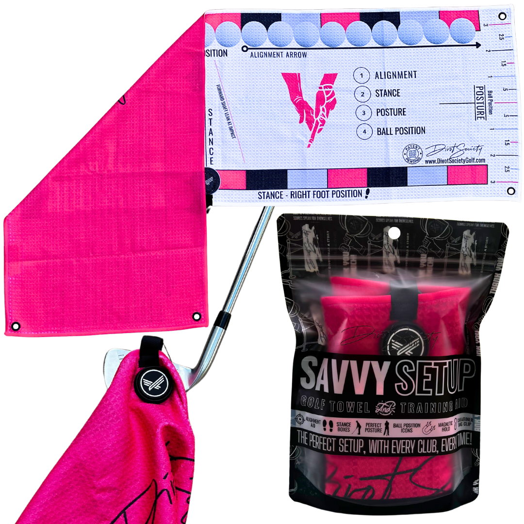 Savvy Setup Training Aid Golf Towel: Effortlessly Improve Your Game On The First Swing