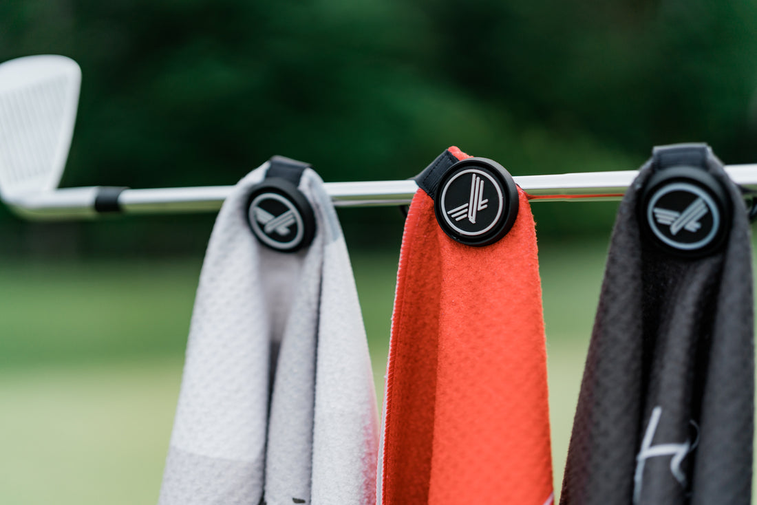 Savvy Setup Golf Towel & Training Aid Divot Society Golf