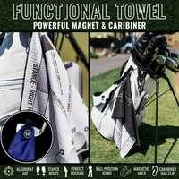 Savvy Setup Training Aid Golf Towel: Effortlessly Improve Your Game On The First Swing